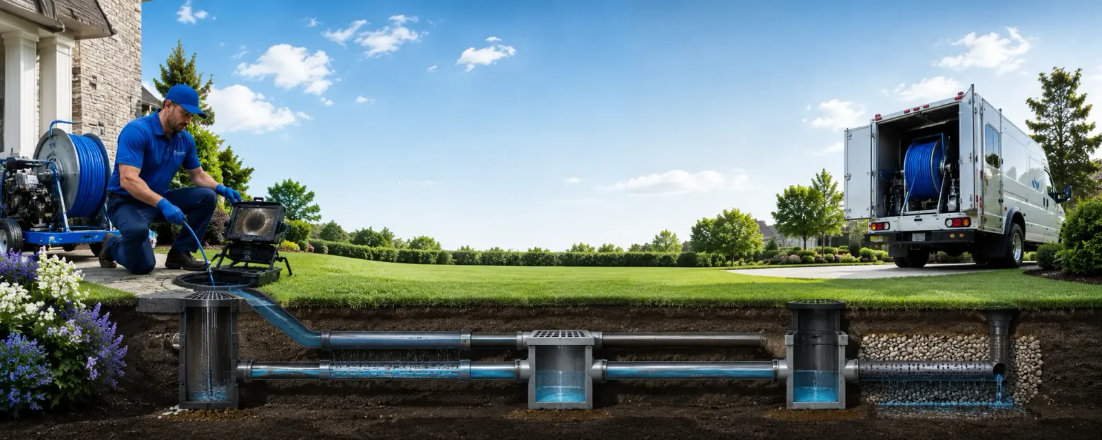 Outdoor drain cleaning information for Salyer, CA